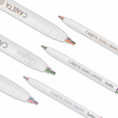 CANETA DUAS LINHAS LUNIX TILIBRA