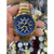 CASIO EDIFICE EFR-572 DOURADO/AZUL 50MM - A PROVA DÁGUA 10ATM - comprar online