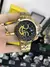 CASIO EDIFICE EF-558 DOURADO/PRETO 44MM - A PROVA DÁGUA 10ATM