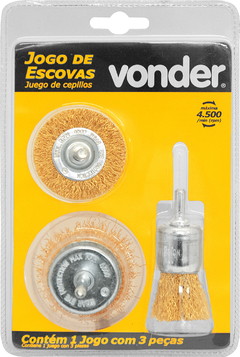 ESCOVA CIRCULAR/COPO/PINCEL JG 3 AC VONDER - comprar online