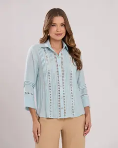 CAMISA PEROLA PREGAS - loja online