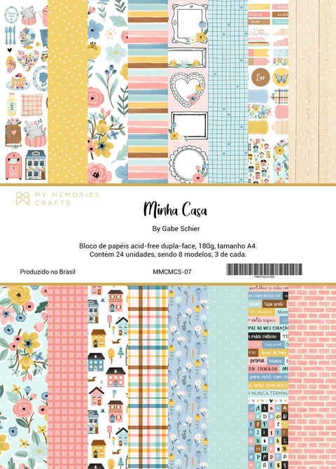 Atacado Master - 15 Unidades - Bloco A4 - Coleção Minha Casa - MMCMCS-07