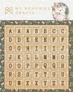 Kit com 3 Unidades - Coleção Meus 365 Dias - Alfabeto em Chipboard - My Memories Crafts - MMC365-11