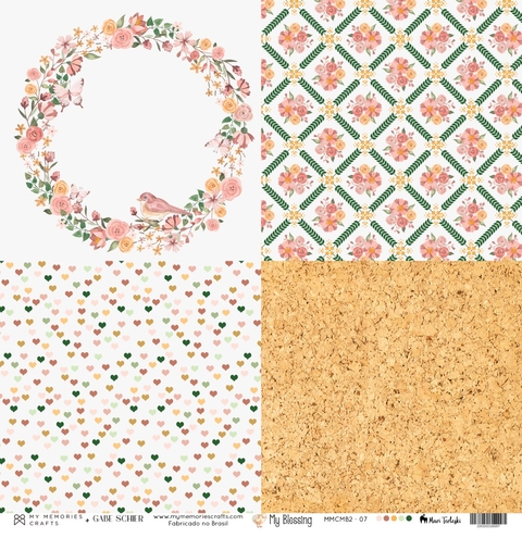 Kit Papel Vegetal - 10 Unidades - Coleção My Blessing - MMCMB2-07
