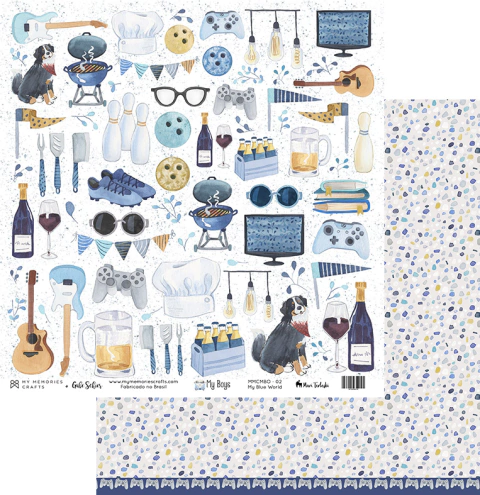 Kit de Folhas - 10 Unidades - Coleção My Boys - MMCMBO-02