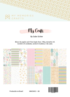 3 Unidades - Bloco A4 - Coleção My Crafts - My Memories Crafts - MMCMC2-08
