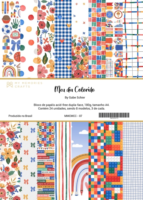Atacado Master - 15 Unidades - Bloco A4 - Coleção Meu Dia Colorido - MMCMCC-07 - comprar online