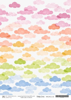 5 unidades - Papel Vegetal A4 - Coleção Minhas Cores - MMCMCS-08