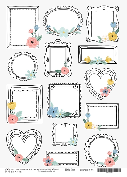 5 unidades - Papel Vegetal A4 - Coleção Minha Casa - MMCMCS-09