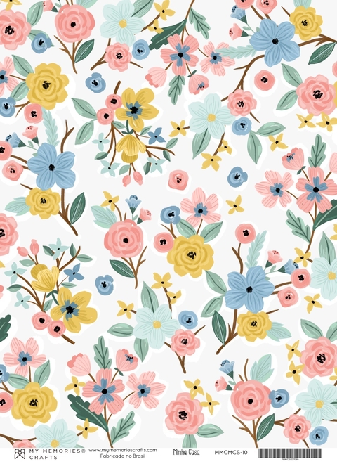 5 unidades - Papel Vegetal A4 - Coleção Minha Casa - MMCMCS-10