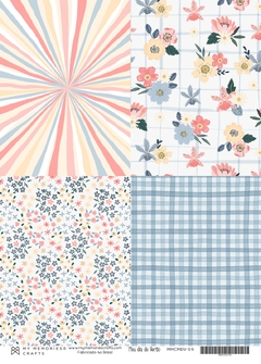 5 unidades - Papel Vegetal A4 - Coleção Meu Dia de Verão - MMCMDV-09 - comprar online