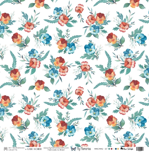 Kit Papel Vegetal - 10 Unidades - Coleção My Memories - MMCMM2-07