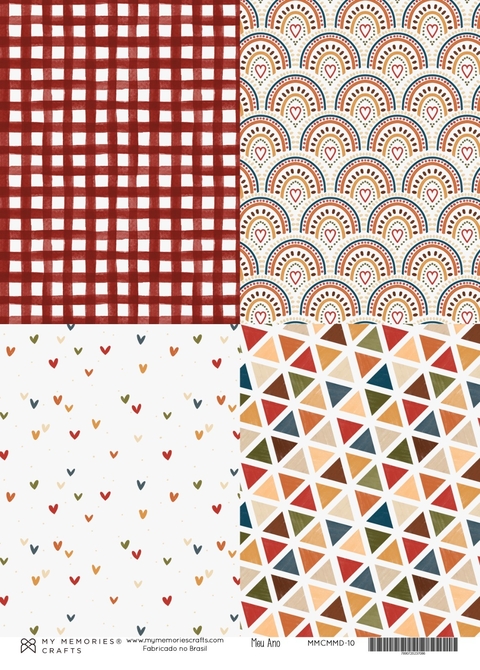 5 unidades - Papel Vegetal A4 - Coleção Meu Ano - MMCMMD-10