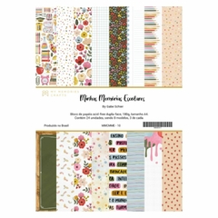 3 Unidades - Bloco A4 - Coleção Minhas Memórias Escolares - My Memories Crafts - MMCMME-10