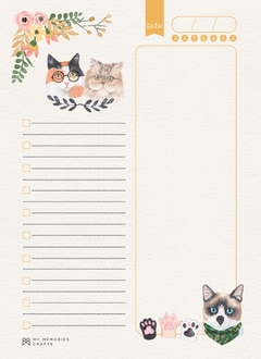 Miolo Permanente - My Memories Crafts - My Cat - MMCMP-09 - KIT COM 2