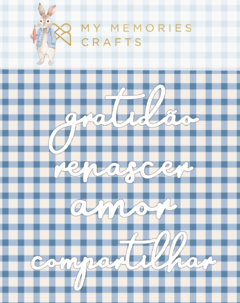 Kit com 3 Unidades - Títulos em Acrílico - Coleção Minha Gratidão - MMCMGR-12