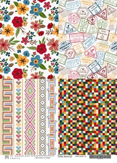 5 unidades - Papel Vegetal A4 - Coleção Minha Aventura - MMCMAV-10 - comprar online
