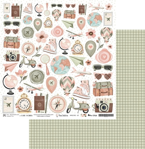 Kit de Folhas - 10 Unidades - Coleção Meus Destinos - MMCMD-01