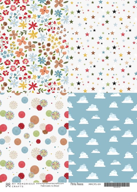 5 unidades - Papel Vegetal A4 - Coleção Minha Pessoa - MMCPS-09