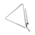 TRIANGULO CROMADO 30CM X 10MM PHX 78A