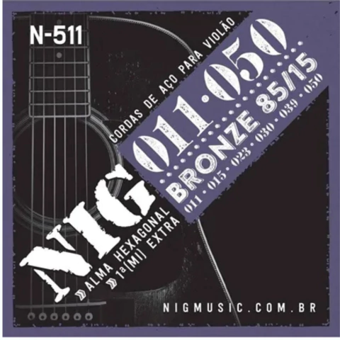 ENC.VIOLAO ACO 011 BRONZE 85/15 6 CORDAS - comprar online