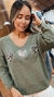 Sweater Tres Corazones (verde) - comprar online