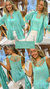 Conjunto talle 3 (verde aqua) - comprar online