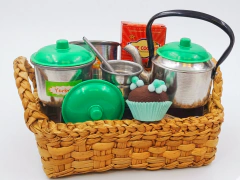 canasta con mate de metal - comprar online