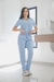 Celeste con detalles - Premium licrado - comprar online