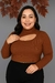 Croped Manga longa Valeska - Vivi Moda Plus Size