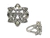 Anillo flor calada con cubics