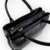 BOLSA EM COURO PRETA COD. 4345 - Rosalicia