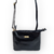 BOLSA TRANSVERSAL EM COURO PRETA COD. 4332 - Rosalicia