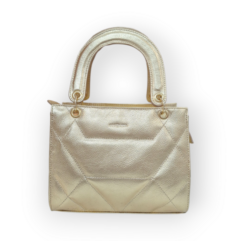 BOLSA EM COURO LUISA DOURADO COD 4422 - comprar online