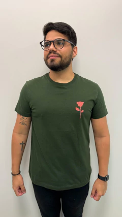T-SHIRT VINTAGE ROSE STC VERDE - 73645 - comprar online