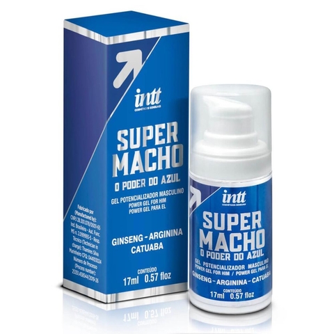 SUPER MACHO O PODER DO AZUL GEL POTENCIALIZADOR MASCULINO