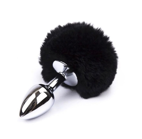 PLUG ANAL EM METAL POMPOM PEQUENO GENERAL IMPORT