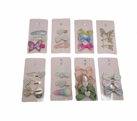 PROMO 4 Sets de Hebillas con Apliques - 1NYPELO