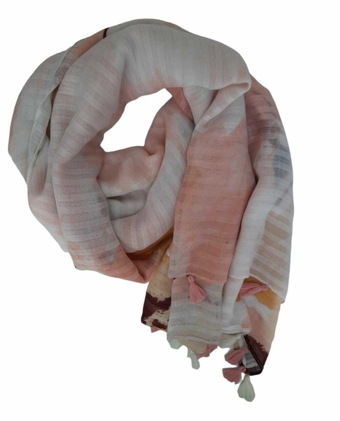 PROMO 3 Chalinas Estampadas c/ Borlas- 45081 48800