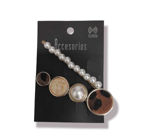 3 Blisters de 2 Hebillas con apliques - CD46280