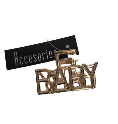 3 Broches de pelo dorado BABY- CD46369