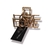 3 Broches de pelo dorado LOVE- CD46371