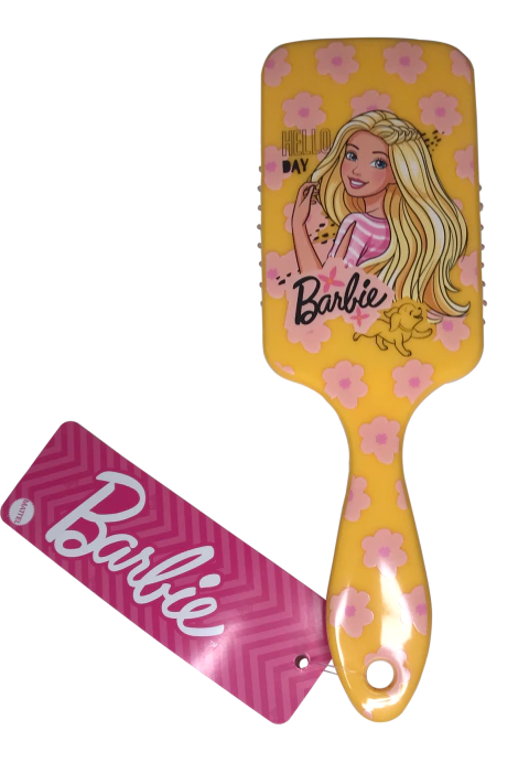 3 Cepillos Grandes Barbie Amarillo - MBA 3497