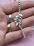 PULSERA DE BOLITAS PLATA 925 Y DIJE HOJAS NACAR - comprar online