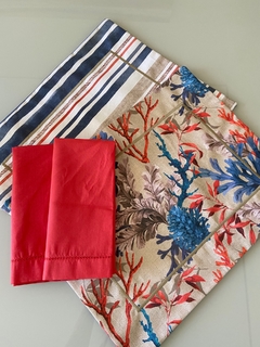 Guardanapo ponto ajour vermelho - comprar online
