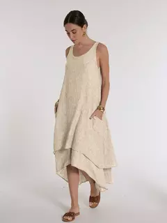 Vestido Lino Rugoso Jamaica - tienda online