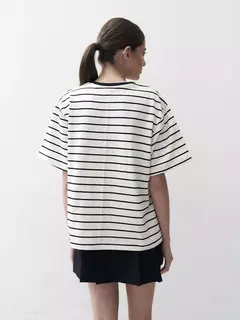 Remera Rayas corte oversized - Mezcal