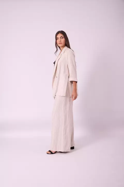 Blazer Lino Rayado - comprar online