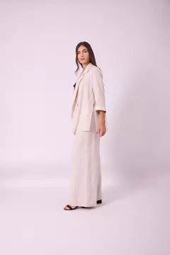 Pantalón Lino Rayado - comprar online