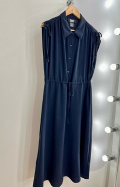 Vestido Azul Donna Karan New York - comprar online